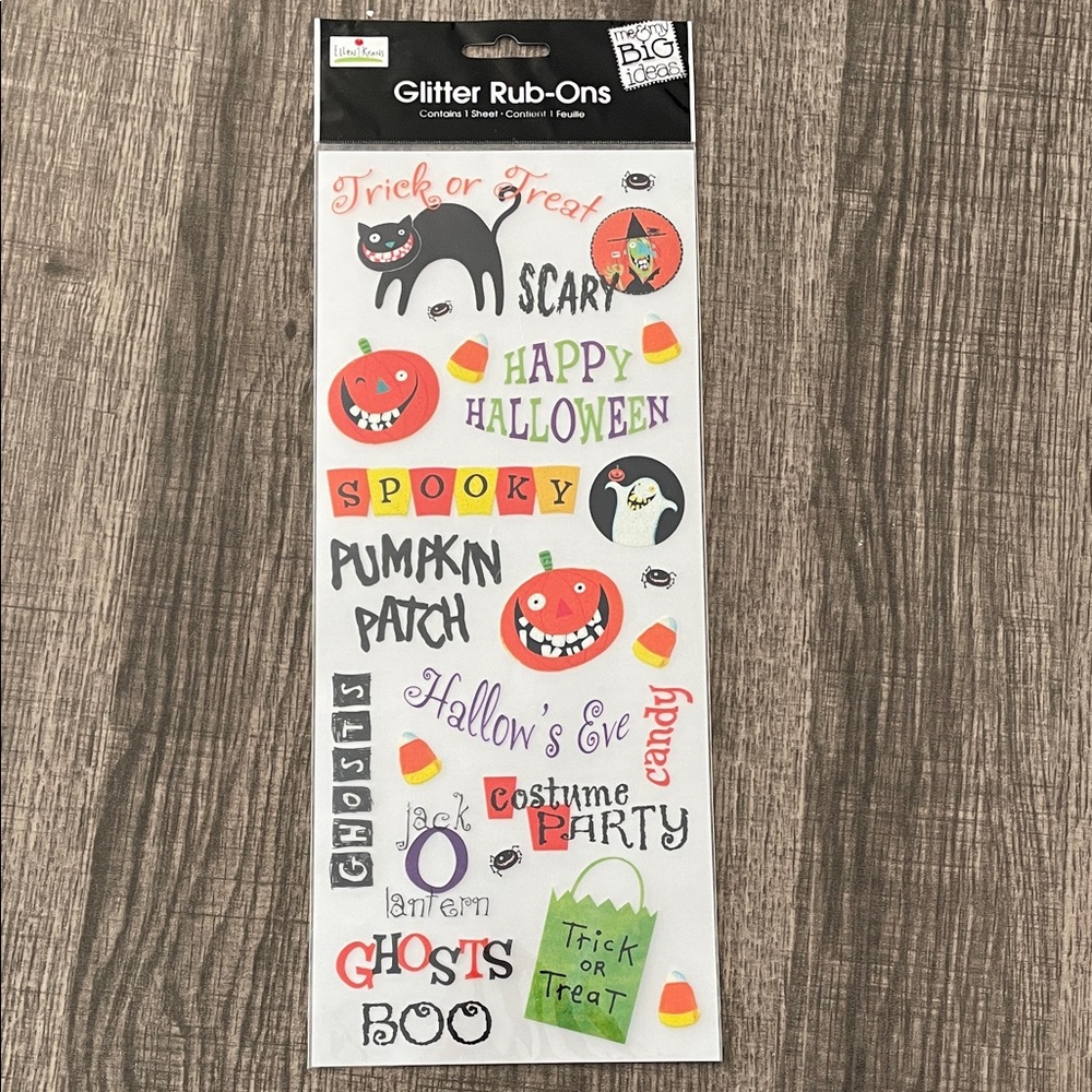 Halloween Glitter Rub-Ons